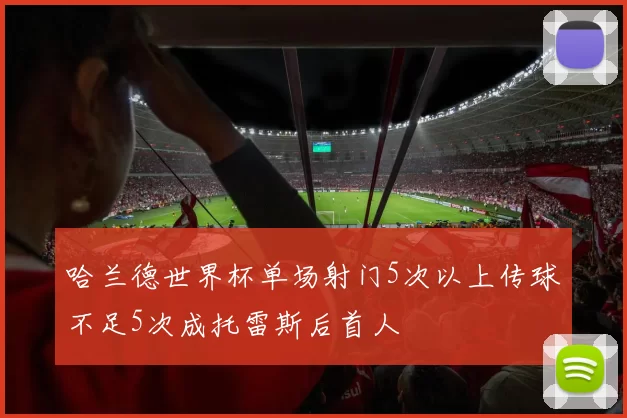 哈兰德世界杯单场射门5次以上传球不足5次成托雷斯后首人